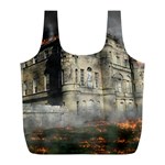 Castle Ruin Attack Destruction Full Print Recycle Bags (L)  Back