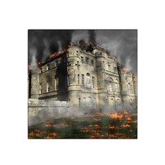 Castle Ruin Attack Destruction Satin Bandana Scarf by Celenk