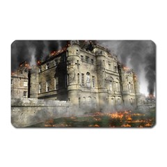 Castle Ruin Attack Destruction Magnet (rectangular) by Celenk