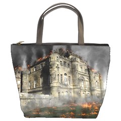 Castle Ruin Attack Destruction Bucket Bags by Celenk