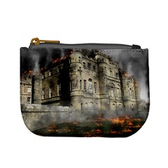 Castle Ruin Attack Destruction Mini Coin Purses by Celenk