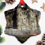 Castle Ruin Attack Destruction Ornament (Snowflake) Front