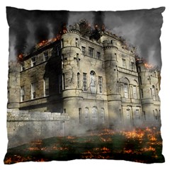 Castle Ruin Attack Destruction Standard Flano Cushion Case (two Sides) by Celenk