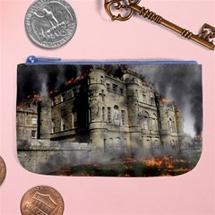 Castle Ruin Attack Destruction Large Coin Purse by Celenk