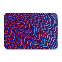 Wave Pattern Background Curves Plate Mats by Celenk