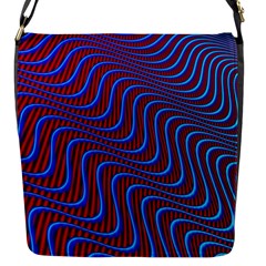 Wave Pattern Background Curves Flap Messenger Bag (s) by Celenk