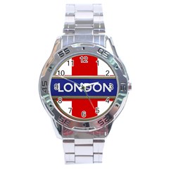 London England Stainless Steel Analogue Watch by Celenk