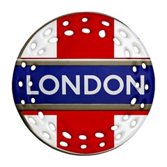 London England Ornament (round Filigree) by Celenk