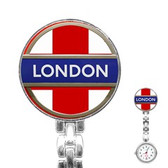 London England Stainless Steel Nurses Watch by Celenk