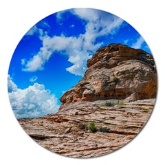 Mountain Canyon Landscape Nature Magnet 5  (round) by Celenk