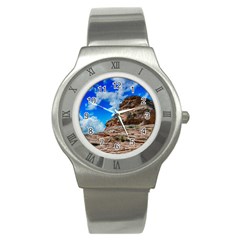 Mountain Canyon Landscape Nature Stainless Steel Watch by Celenk