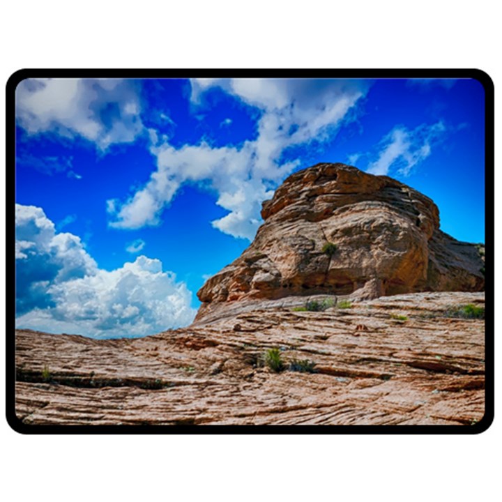 Mountain Canyon Landscape Nature Fleece Blanket (Large) 