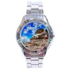 Mountain Canyon Landscape Nature Stainless Steel Analogue Watch by Celenk