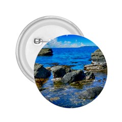 Shoreline Sea Coast Beach Ocean 2 25  Buttons by Celenk