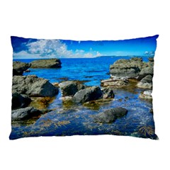 Shoreline Sea Coast Beach Ocean Pillow Case by Celenk