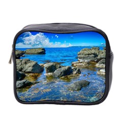 Shoreline Sea Coast Beach Ocean Mini Toiletries Bag 2-side by Celenk