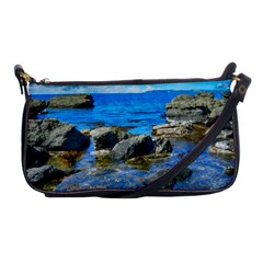 Shoreline Sea Coast Beach Ocean Shoulder Clutch Bags by Celenk