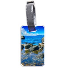 Shoreline Sea Coast Beach Ocean Luggage Tags (one Side)  by Celenk