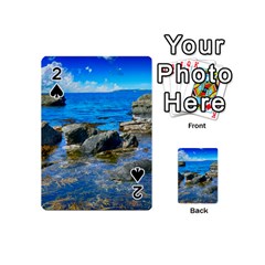 Shoreline Sea Coast Beach Ocean Playing Cards 54 (mini)  by Celenk