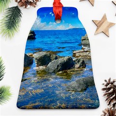 Shoreline Sea Coast Beach Ocean Ornament (bell) by Celenk