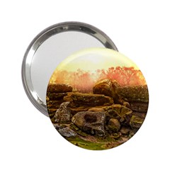 Rocks Outcrop Landscape Formation 2 25  Handbag Mirrors by Celenk