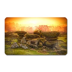 Rocks Outcrop Landscape Formation Magnet (rectangular) by Celenk