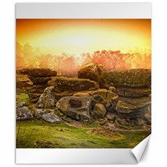 Rocks Outcrop Landscape Formation Canvas 8  X 10  by Celenk