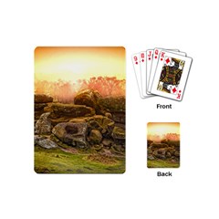 Rocks Outcrop Landscape Formation Playing Cards (mini)  by Celenk