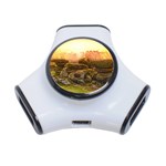 Rocks Outcrop Landscape Formation 3-Port USB Hub Front