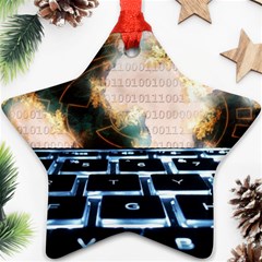 Ransomware Cyber Crime Security Ornament (star) by Celenk