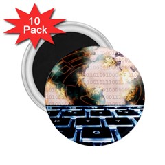 Ransomware Cyber Crime Security 2 25  Magnets (10 Pack)  by Celenk