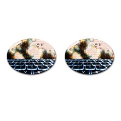 Ransomware Cyber Crime Security Cufflinks (oval) by Celenk