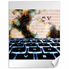 Ransomware Cyber Crime Security Canvas 18  X 24   by Celenk