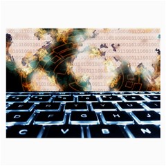 Ransomware Cyber Crime Security Large Glasses Cloth by Celenk