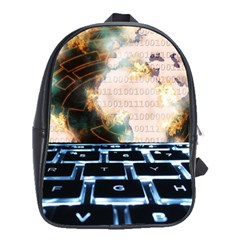 Ransomware Cyber Crime Security School Bag (large) by Celenk