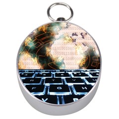 Ransomware Cyber Crime Security Silver Compasses by Celenk