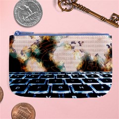 Ransomware Cyber Crime Security Large Coin Purse by Celenk