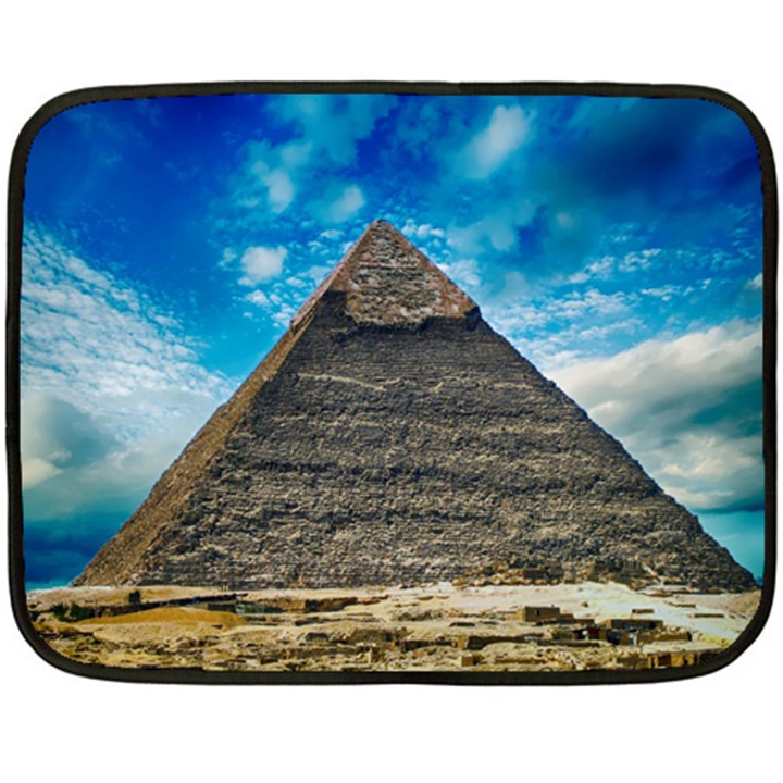 Pyramid Egypt Ancient Giza Fleece Blanket (Mini)