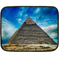 Pyramid Egypt Ancient Giza Double Sided Fleece Blanket (mini)  by Celenk