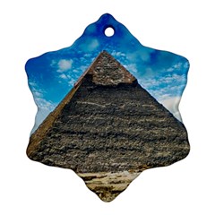 Pyramid Egypt Ancient Giza Ornament (snowflake) by Celenk