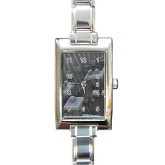 Backdrop Pattern Surface Texture Rectangle Italian Charm Watch