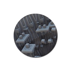 Backdrop Pattern Surface Texture Rubber Coaster (round)  by Celenk