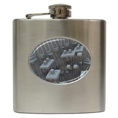 Backdrop Pattern Surface Texture Hip Flask (6 oz)