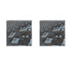 Backdrop Pattern Surface Texture Cufflinks (square) by Celenk