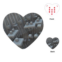 Backdrop Pattern Surface Texture Playing Cards (Heart) 