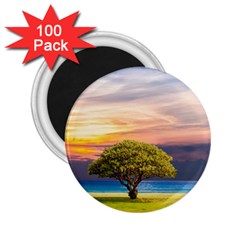 Tree Sea Grass Nature Ocean 2 25  Magnets (100 Pack)  by Celenk