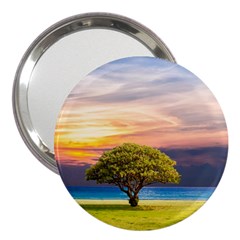 Tree Sea Grass Nature Ocean 3  Handbag Mirrors by Celenk