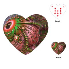 Fractal Symmetry Math Visualization Playing Cards (heart)  by Celenk