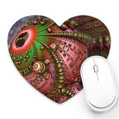 Fractal Symmetry Math Visualization Heart Mousepads by Celenk