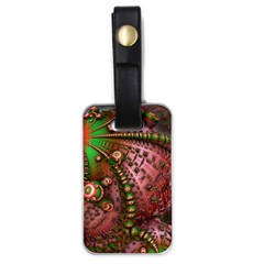 Fractal Symmetry Math Visualization Luggage Tags (one Side)  by Celenk